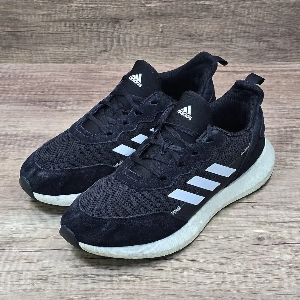 Adidas RapidaLux S&L Men's Size 7 Black White Running Shoes (FV2760)